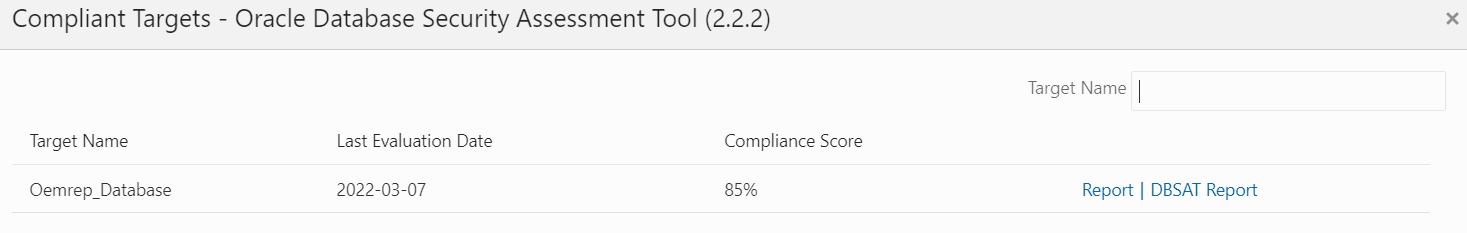HTML Report Options for both Compliance and DBSAT RAW