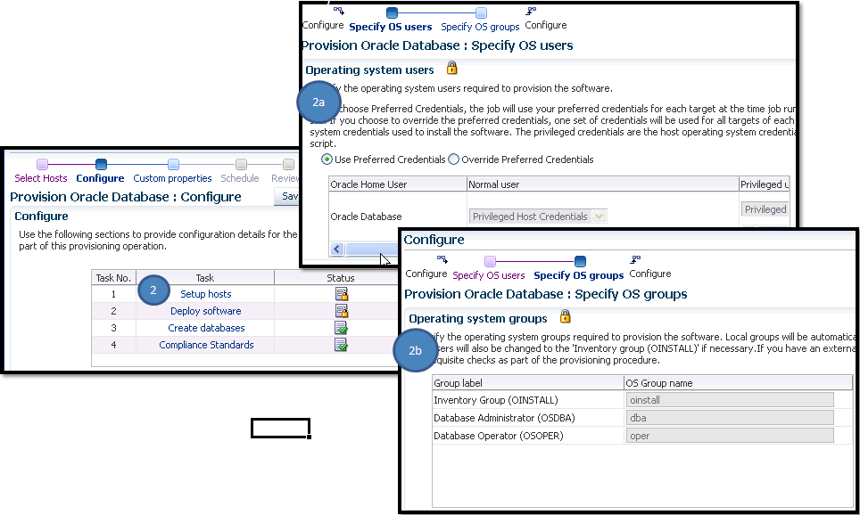 Specify OS Users and Groups
