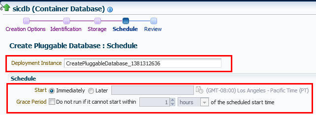 Schedule Page