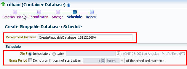 Schedule Page