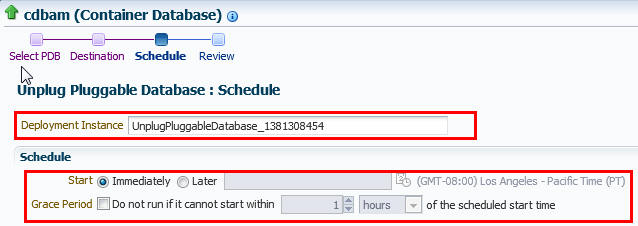 Schedule Page