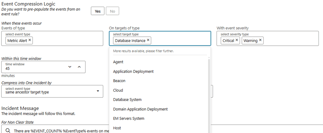 Event Compression Logic