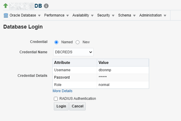 Graphic shows the original EM 13.4 RADIUS login Graphic shows the original EM 13.4 RADIUS login