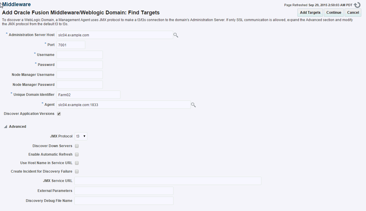 New domain discovery New domain discovery