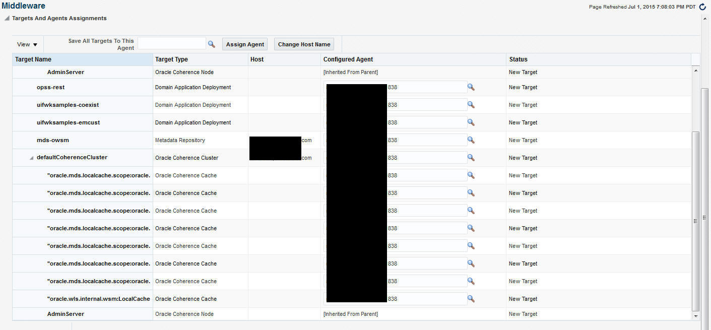 Targets and Agents Assignments Targets and Agents Assignments