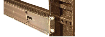 Image showing installed Slide Rail in a Tapped-Hole Rack - Rear Mount Point