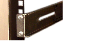Image showing Installed Slide Rail in a Square-Hole Rack - Rear Mount Point