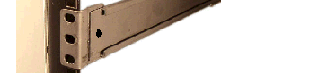 Image showing Aligning the Slide Rail Front Mount Point in a Square-Hole Rack