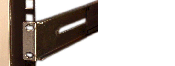 Image showing Aligning the Slide Rail Rear Mount Point in a Square-Hole Rack