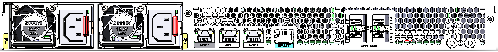 This image is the back of the Acme Packet 6400 chassis. This image is the back of the Acme Packet 6400 chassis.