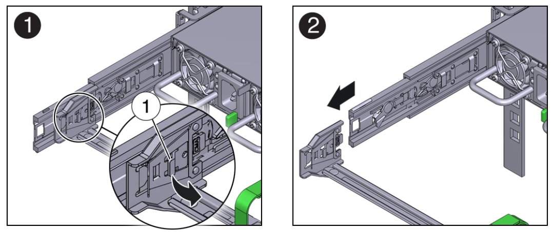 Figure showing how to disconnect connector A.