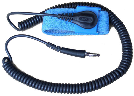 This image is a picture of an ESD wrist strap.
