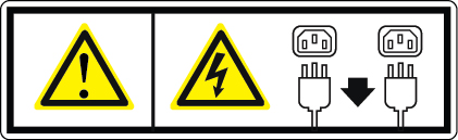 顯示出現多個電源線警告圖示的圖形 顯示出現多個電源線警告圖示的圖形