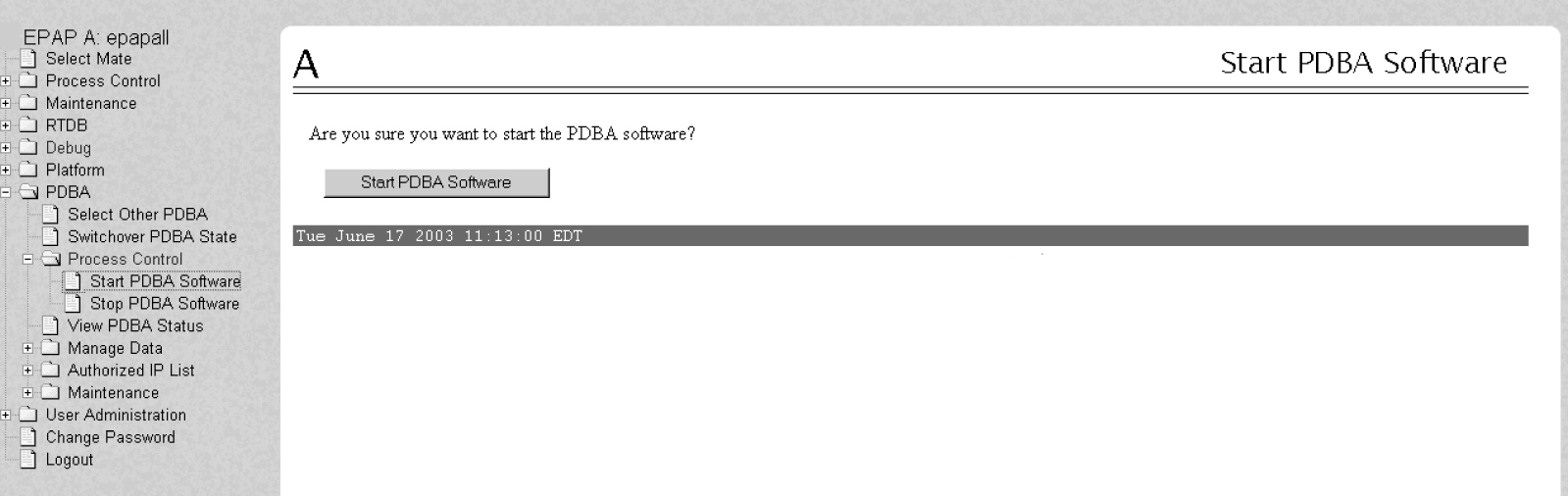 Start PDBA