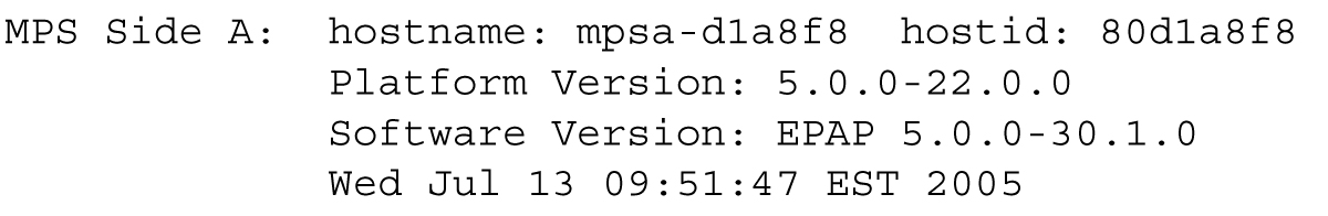 Configuration Menu Header Format
