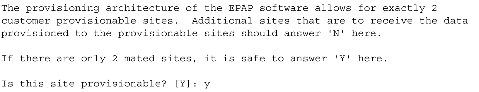 Designating Provisionable or Non-Provisionable MPS