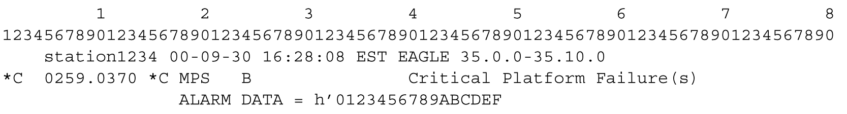 Alarm Output Example
