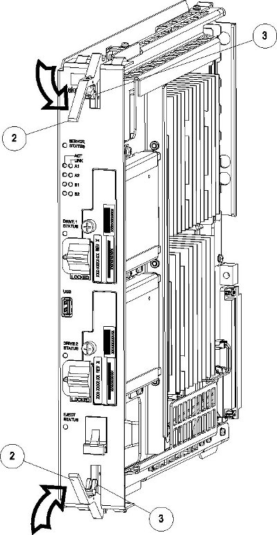 E5-APP-B Card Inject Levers