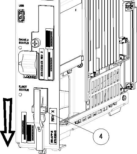 E5-APP-B Card Inject Hardware Switch, LOCKED