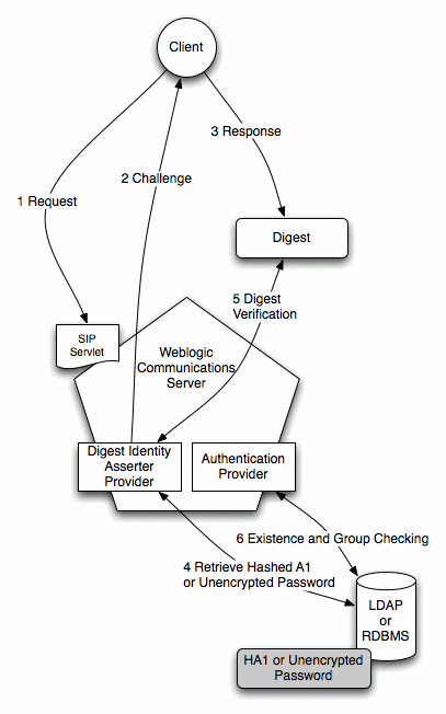 Shows the architecture and use of an Identity Asserter provider for a typical client request