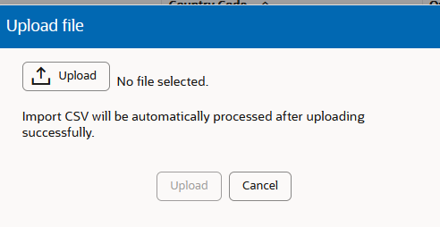 This screen capture shows an example of the Upload File dialog.
