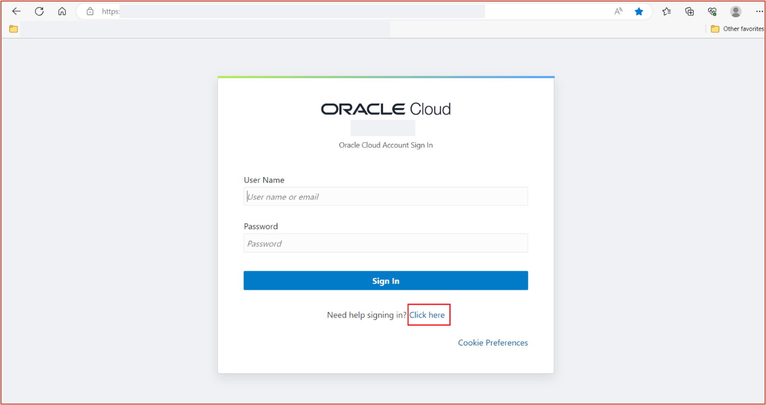 Change password initial link