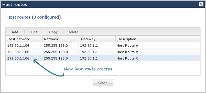 This image is a screen capture of an example of the copied configuration added to the list of configurations of a multi-configuration object.