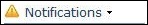This image is a screen capture of the Notifications menu button.