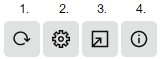 This screen capture shows the four possible controls, as described in the following text.