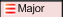 this graphic shows the major severity icon