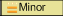 this graphic shows the minor severity icon