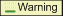 this graphic shows the warning severity icon
