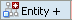 this graphic shows the Entity plus discrepancy type icon