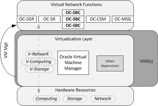 The OCSBC as a VNF. The OCSBC as a VNF.