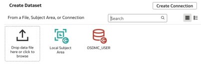 This image is an example of the Create Dataset page.