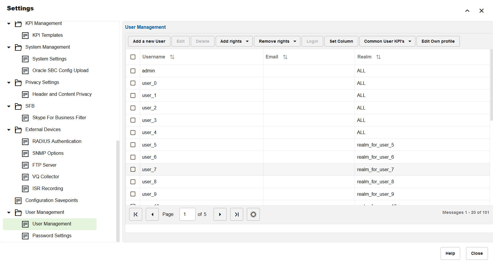 User Management User Management