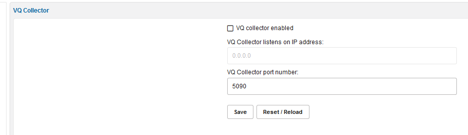 Enabling Voice Quality collector. Enabling Voice Quality collector.