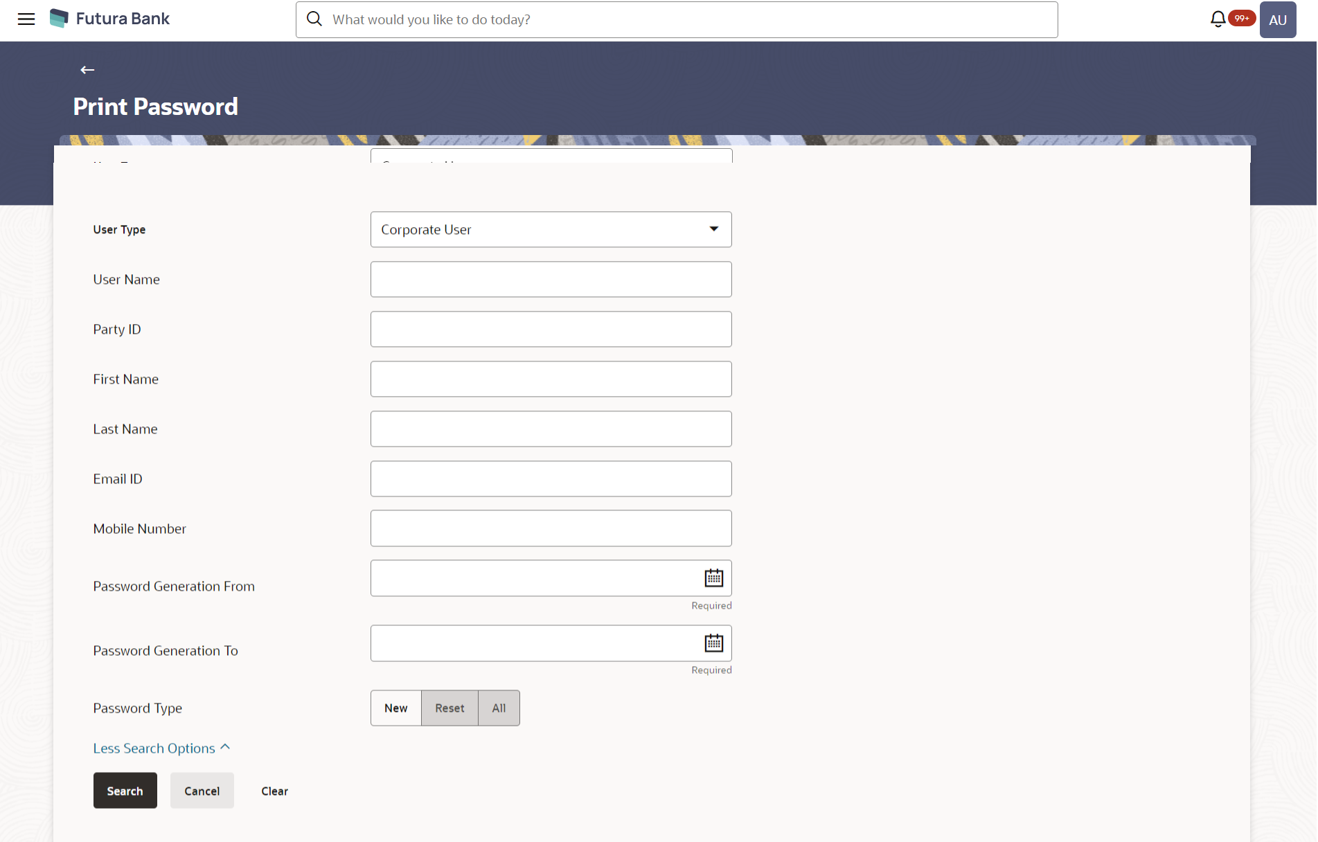 Print Password Print Password