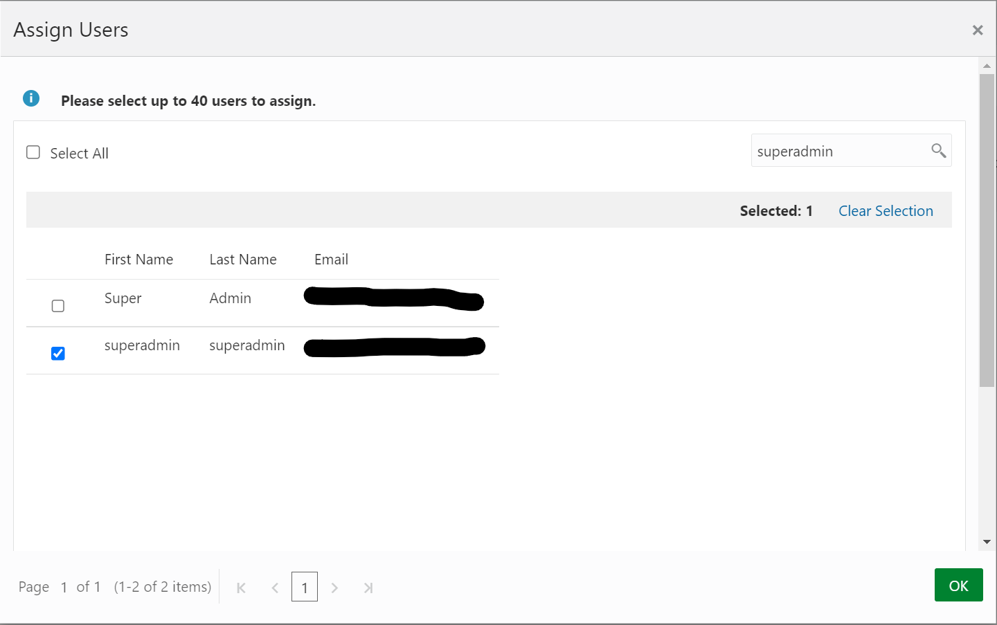 Assign Users