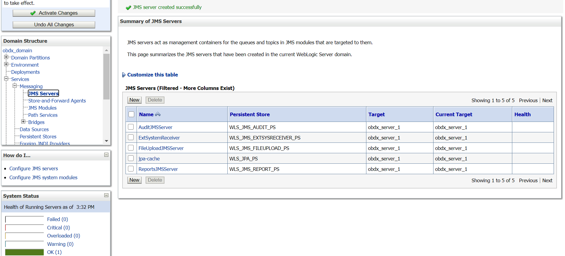 Creating ExtSystemReceiver JMS Server