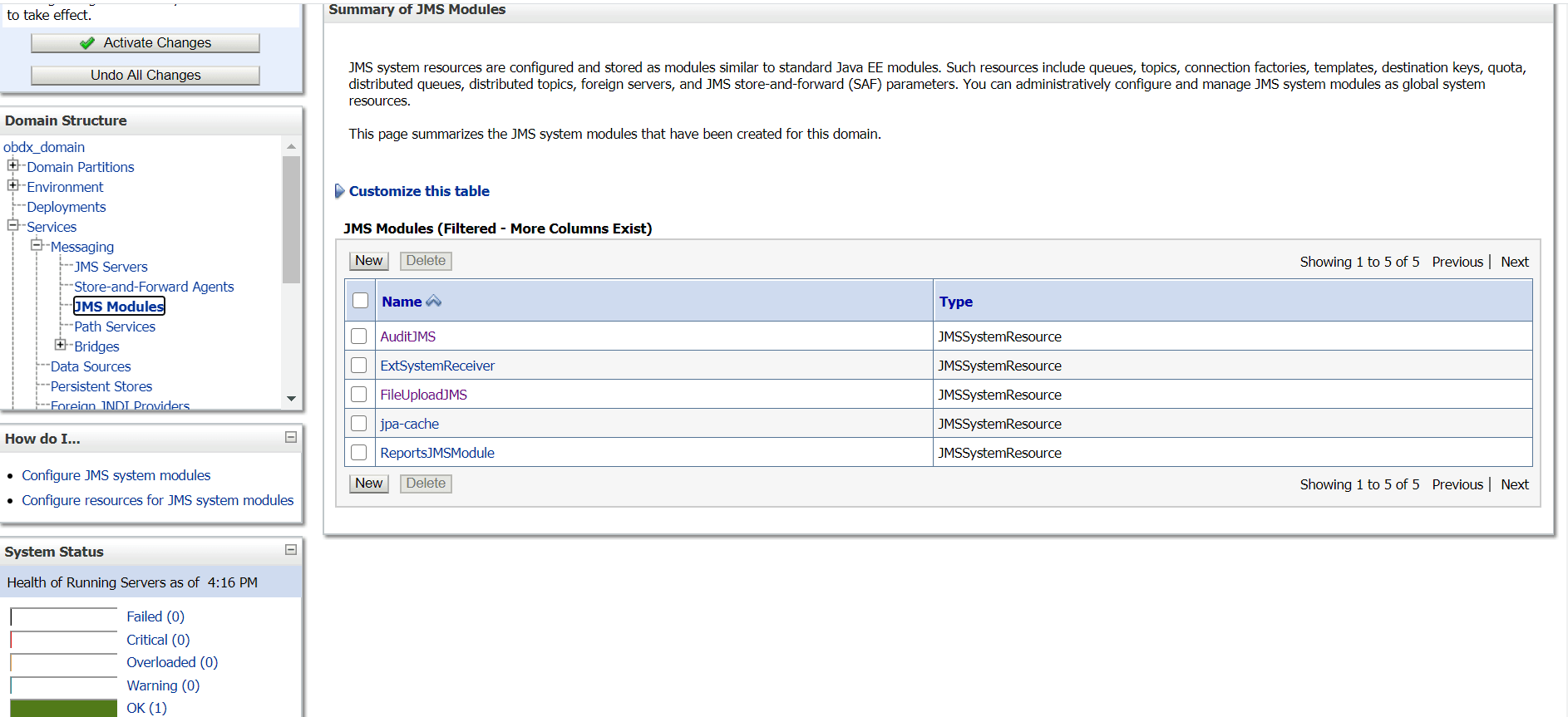 Creating ExtSystemReceiver JMS Server Creating ExtSystemReceiver JMS Server