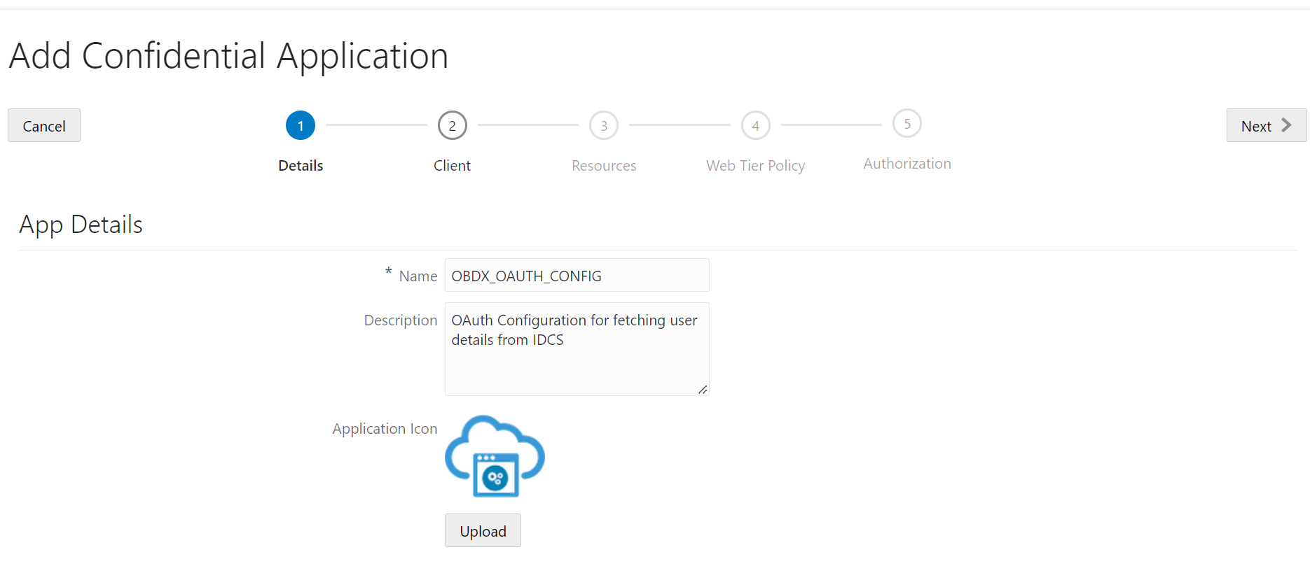 Add Confidential Application