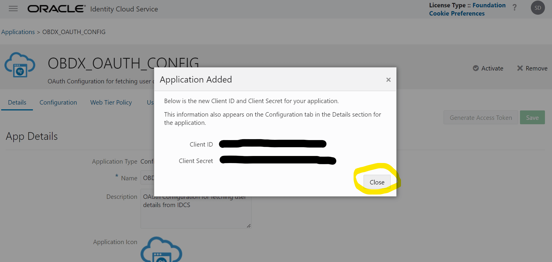 Add Confidential Application