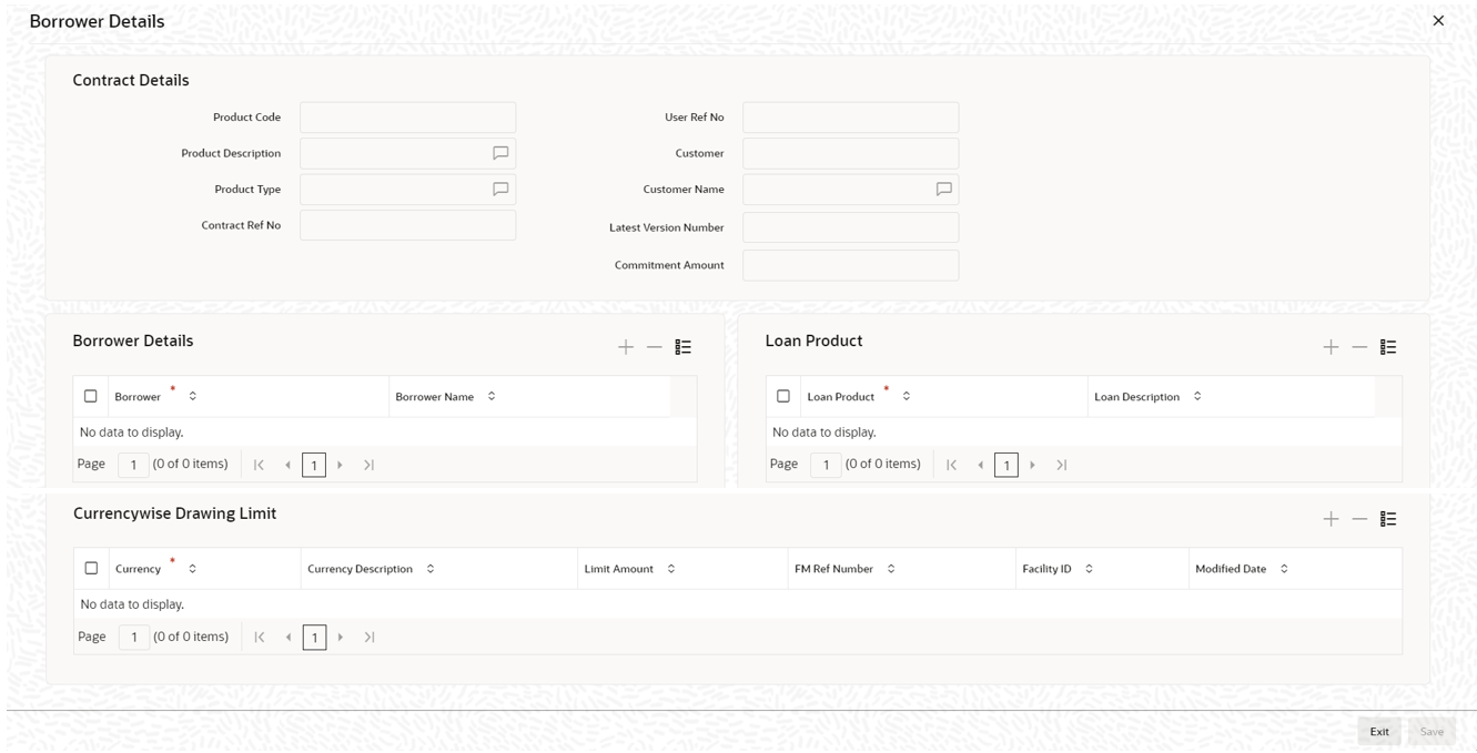 Borrower Details