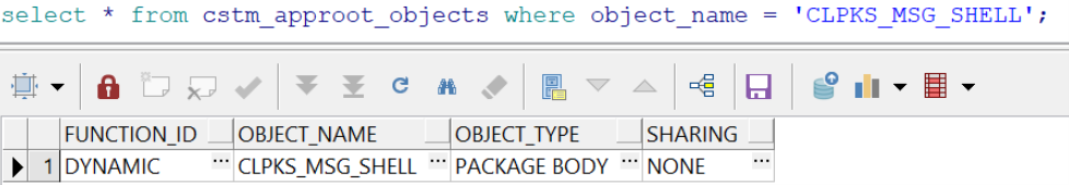 CSTM_APPROOT_OBJECTS table CSTM_APPROOT_OBJECTS table