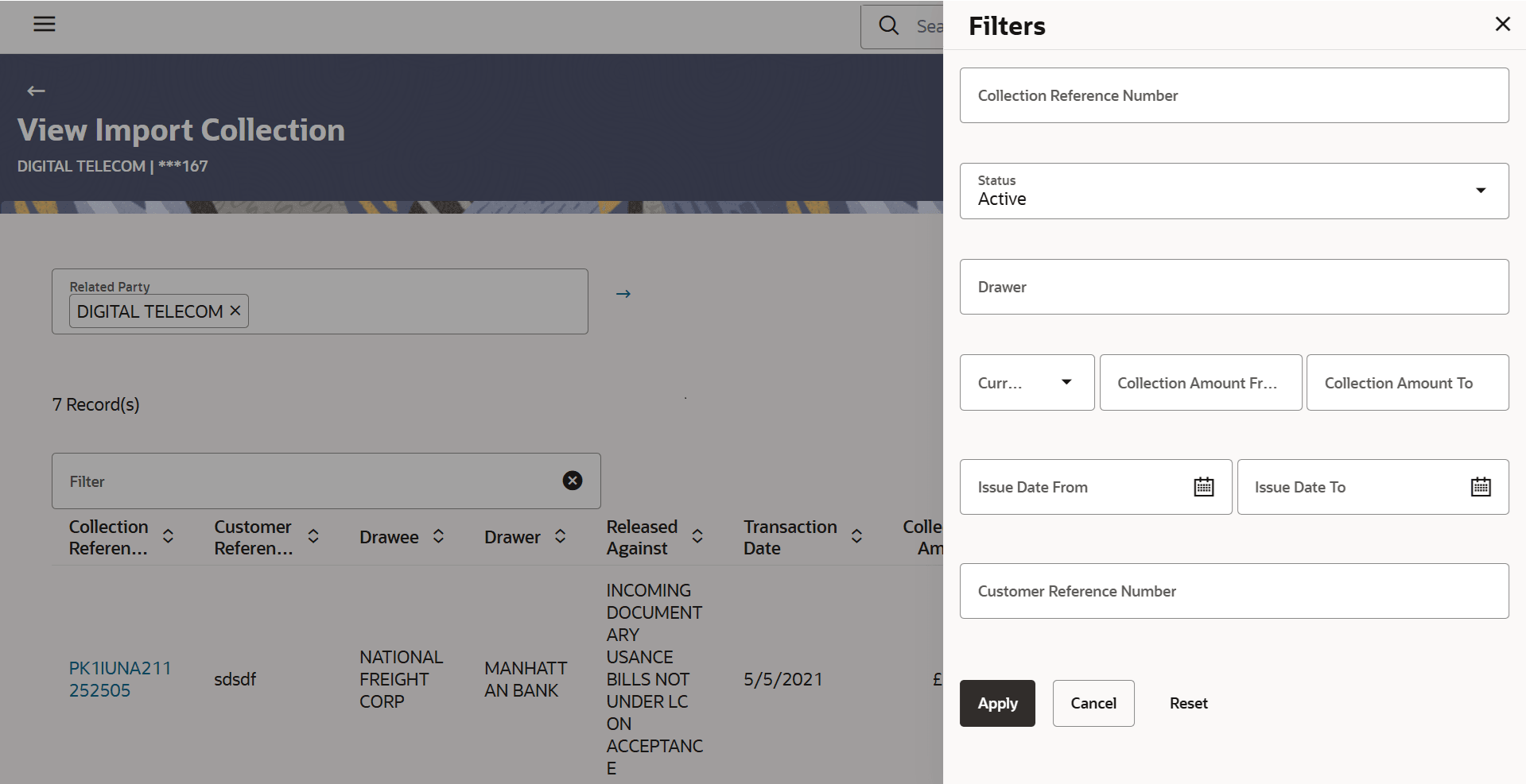 Description of view-import-collection-filter.png follows Description of view-import-collection-filter.png follows