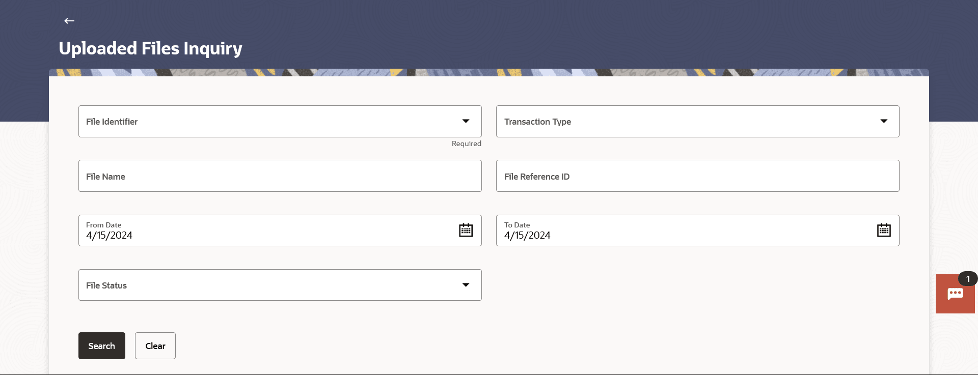 Description of defaultview-upldfileinqry.png follows Description of defaultview-upldfileinqry.png follows