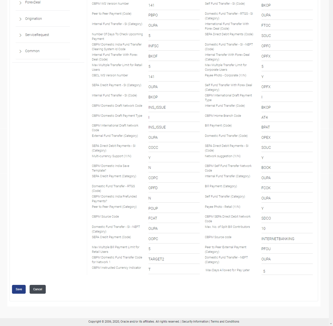 System Configuration - Dynamic Module - Payment - Edit