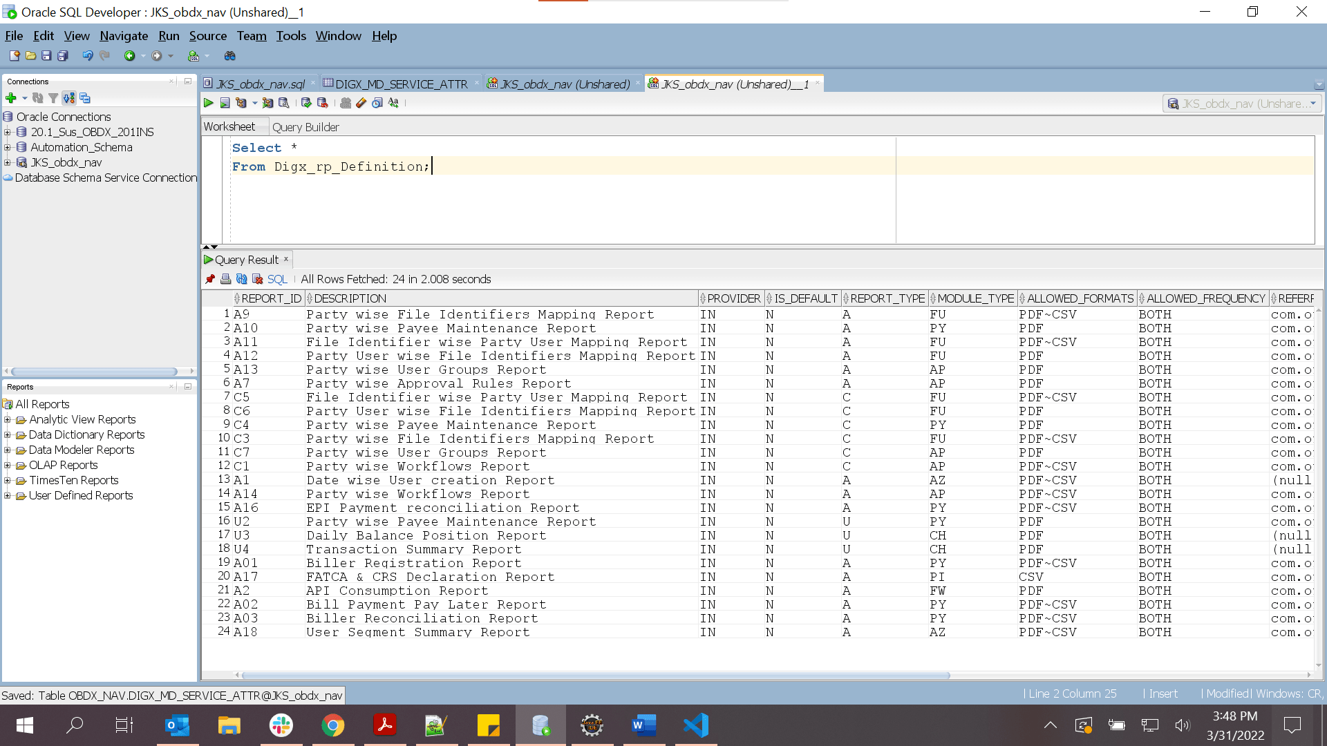 Description of rptconfig5.png follows