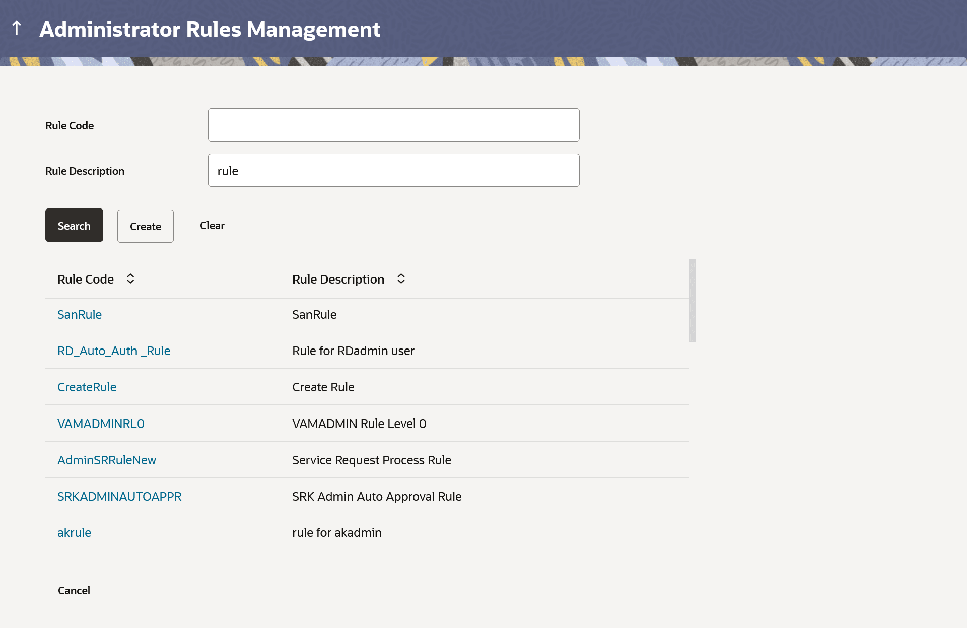 Description of admin-approval-rules-search.png follows Description of admin-approval-rules-search.png follows